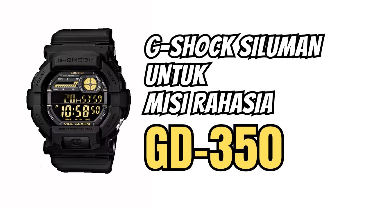 G-Shock Untuk Misi Rahasia! Ulasan Casio G-Shock GD-350 ( review GD350 )