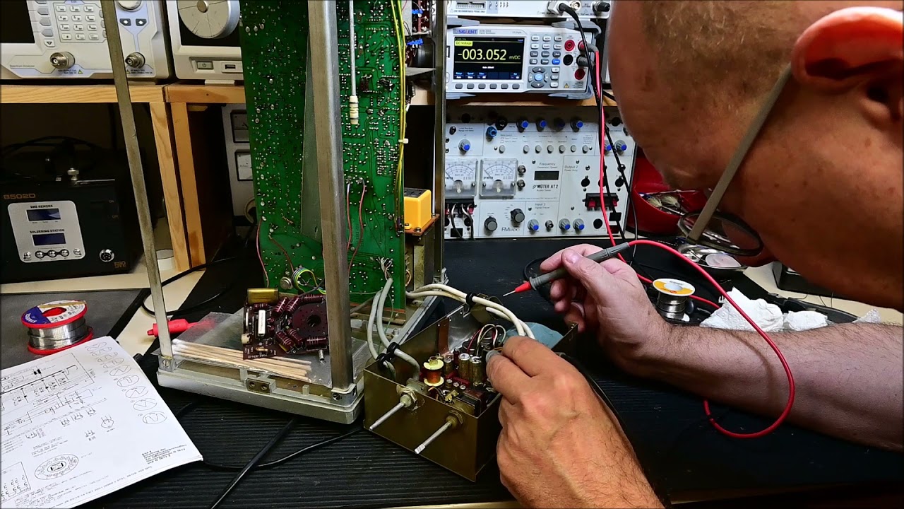 Reparatur eines Grundig G 10/13Z Elektronenstrahloszilloskop
