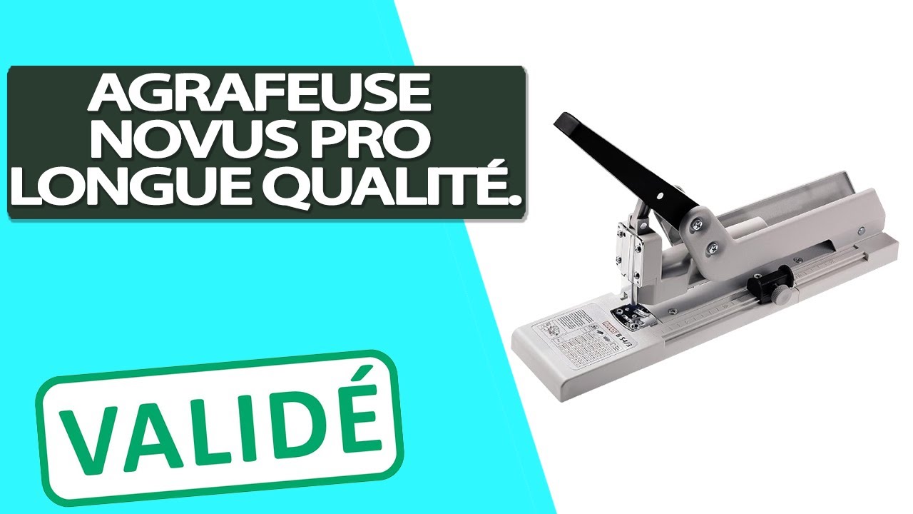 Avis Agrafeuse professionnelle Novus à bras long de qualité supérieure