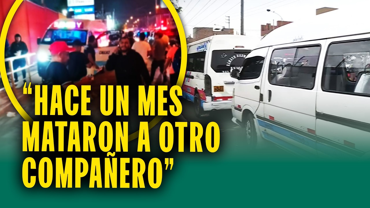 Choferes de combi hacen plantón por colega asesinado: 