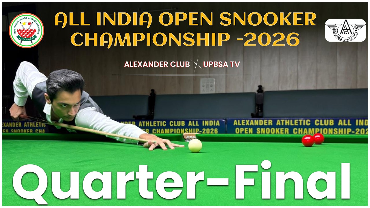 Aditya Mehta VS Pushpender Singh || Table-1 || All India Snooker Championship 2026