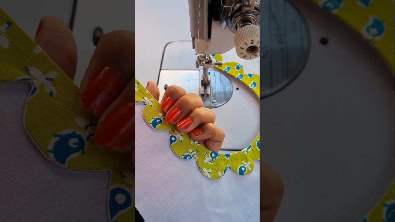 Sewing Tips And Tricks For Making A Cutwork Neck Design For Kurti And Suit In Winter Season #Shorts