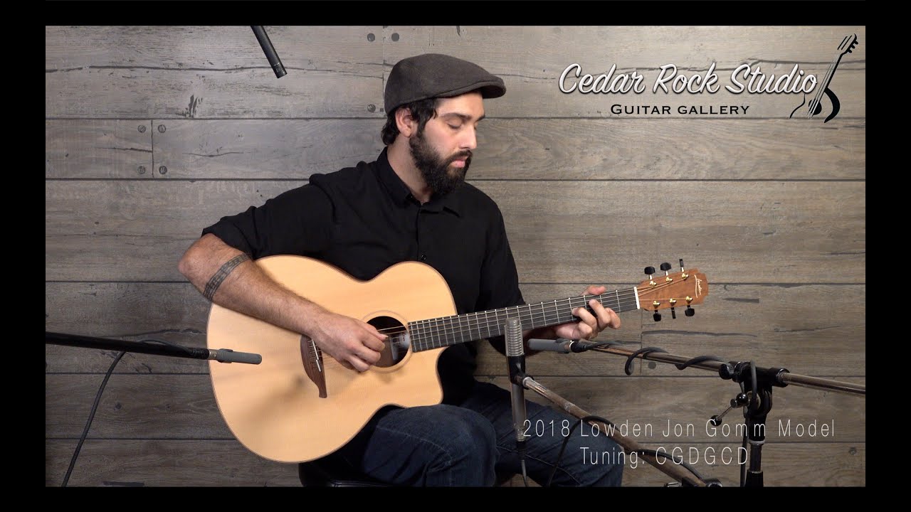 2018 Lowden Jon Gomm Signature (Sitka-Cedar/American Cherry) played by Dustin Furlow