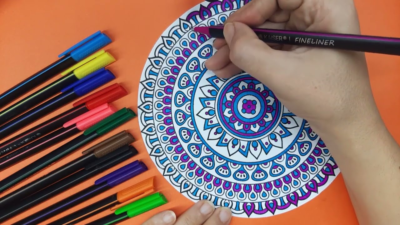 Vibrant Mandala Tips and Tutorial #mandala