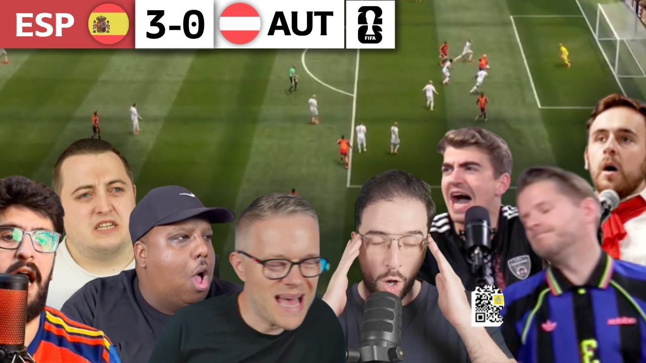 AUSTRIA FANS HEARTBROKEN 💔 FOOTBALL FANS REACT TO SPAIN 3-0 MASTERCLASS! | WORLD CUP REACTIONS