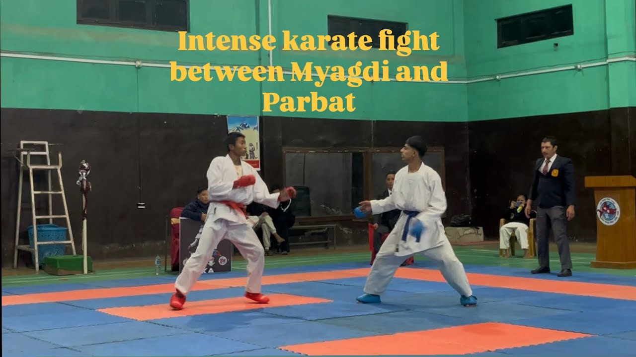 Intense karate fight between Myagdi and Parbat at Beni Cover hall 