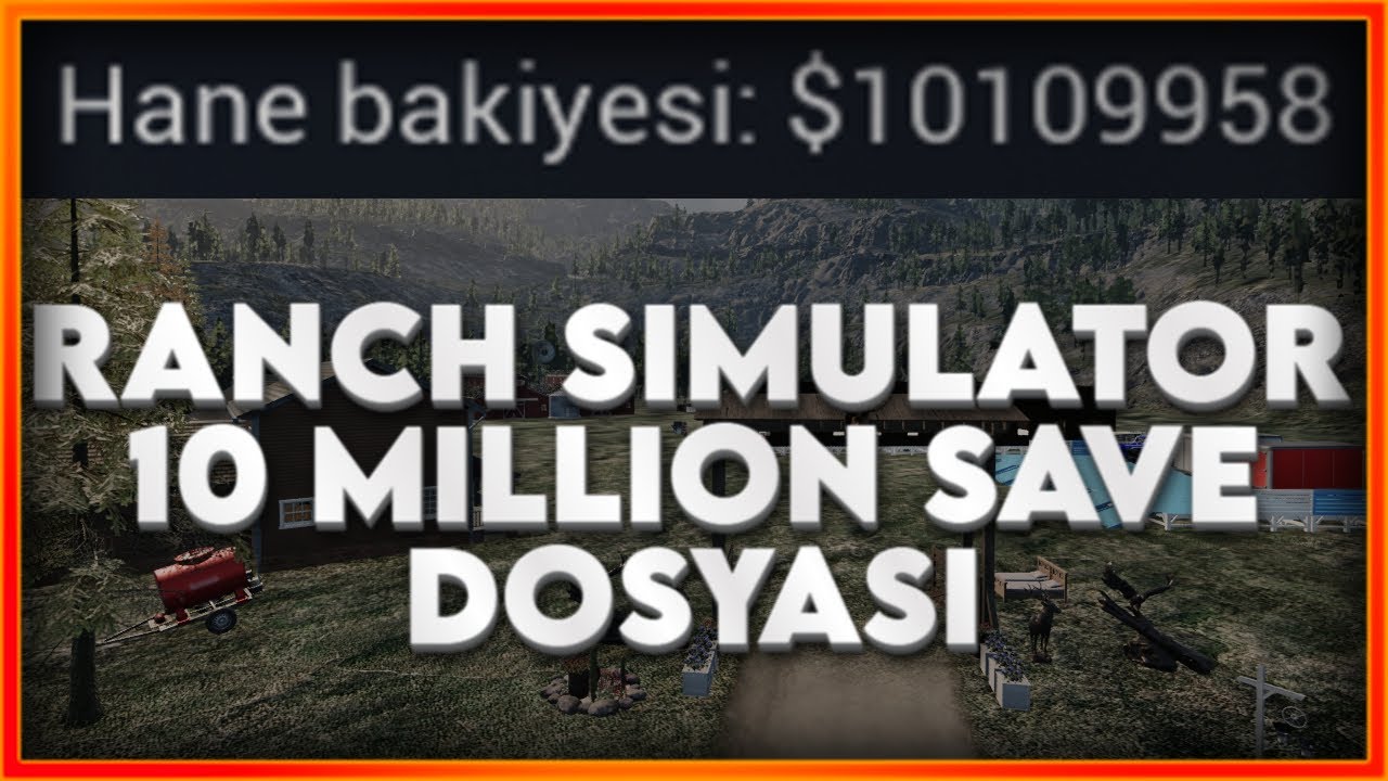 RANCH SIMULATOR 10M$ SAVE GAME!!