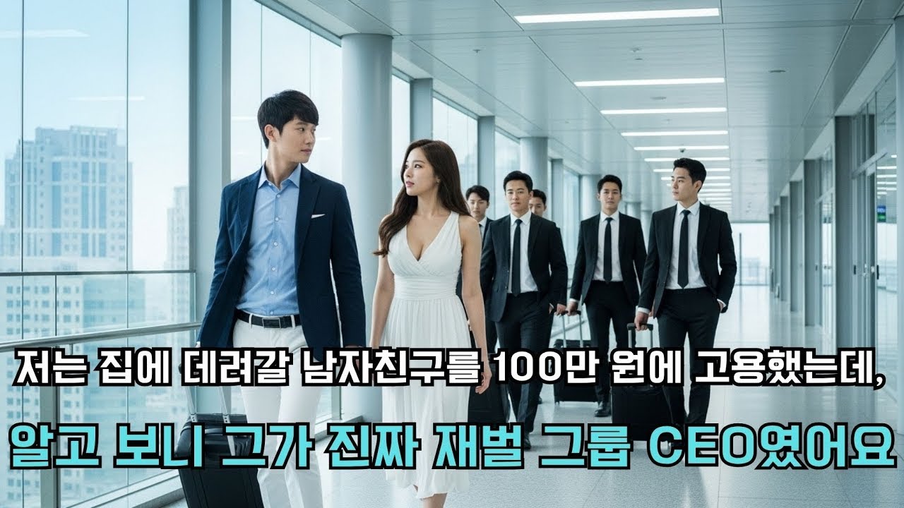 저는 집에 데려갈 남자친구를 100만 원에 고용했는데, 알고 보니 그가 진짜 재벌 그룹 CEO였어요