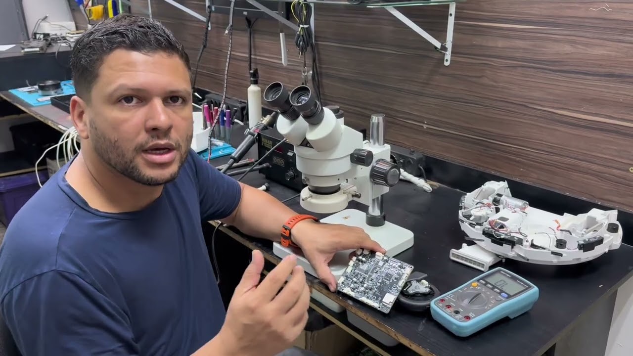 Robô Aspirador Xiaomi E10 Não Aspira / Não Anda – Conserto na Prática, mostramos o passo a passo