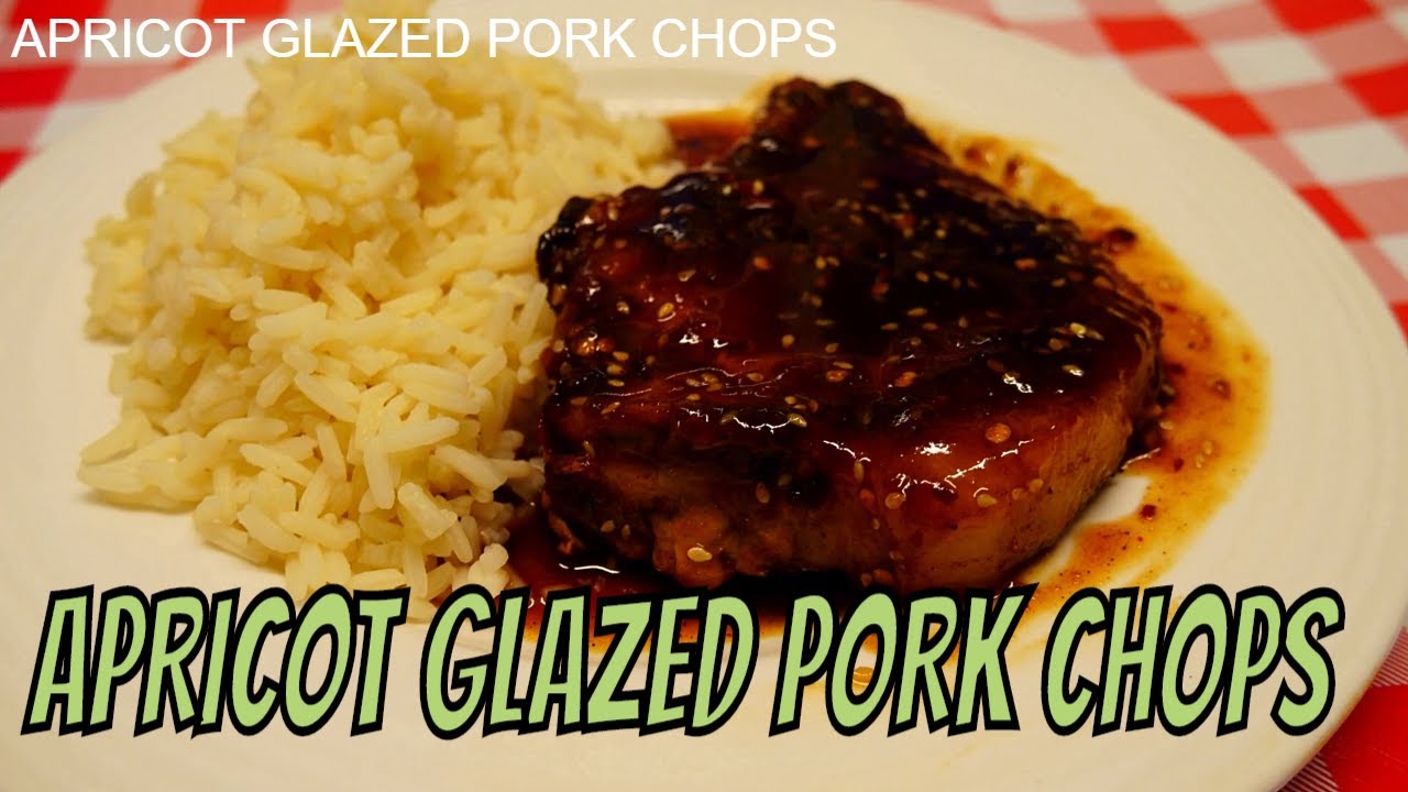 Pork Chops With An Apricot Glaze.