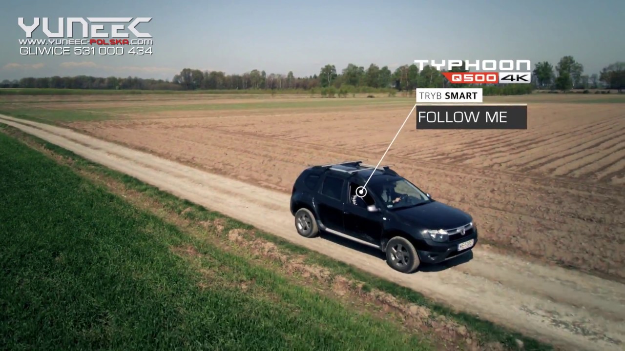 YUNEEC Q500 4K - test funkcji Follow me, tryb Smart