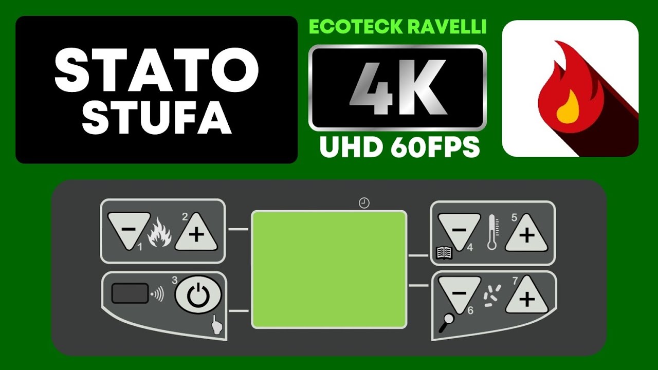 [TUTORIAL 2024] STATO STUFA sul display a 7 tasti di Ecoteck Ravelli