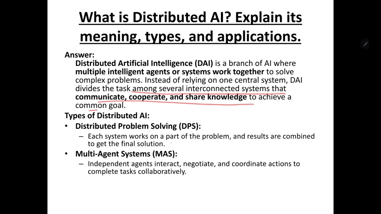 Distributed AI