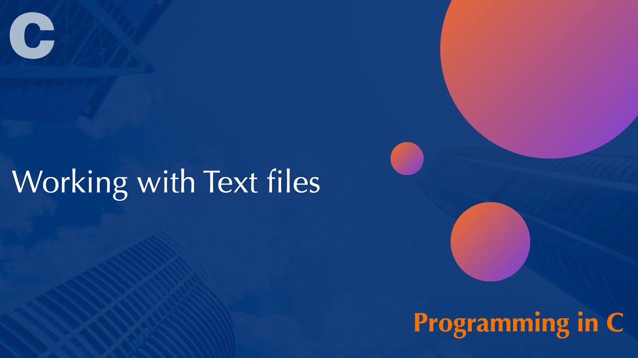 Working with Text Files