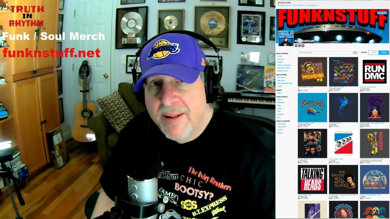 New FUNKNSTUFF Store - DR GX Shares Funk-Soul Merch Tip