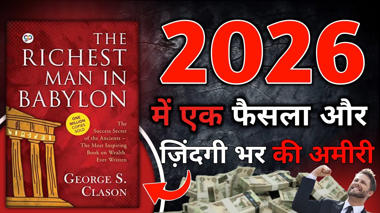 The Richest Man in Babylon। 2026 में एक फैसला और जिंदगी भर की अमीरी। Book summary hindi। Book gyan।