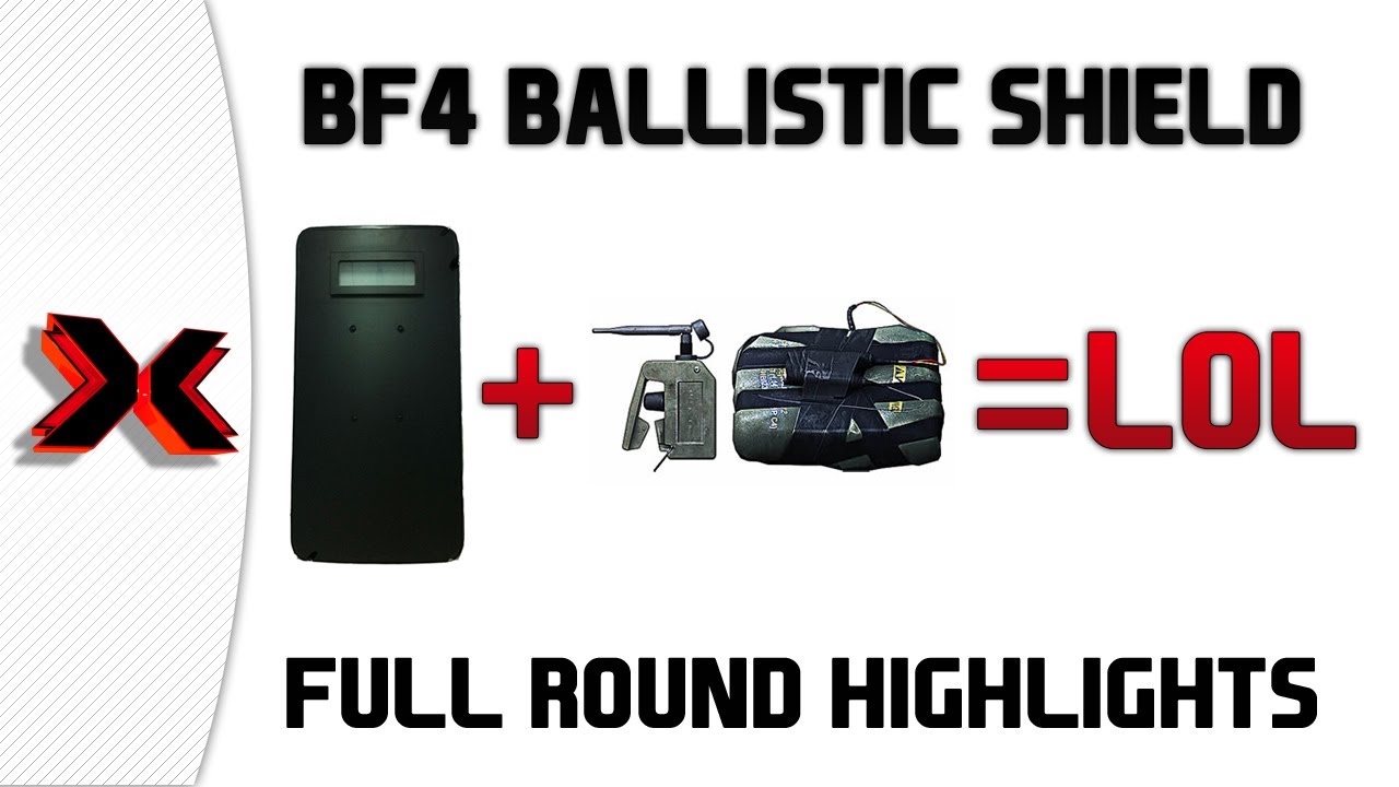 Ballistic Shield + C4 = lol (Battlefield 4 full round highlights - c4 two choppers)