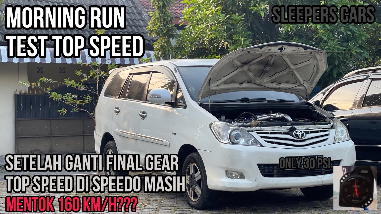 MORNING RUN TEST TOP SPEED || 30psi || ALL ABOUT INNOVA