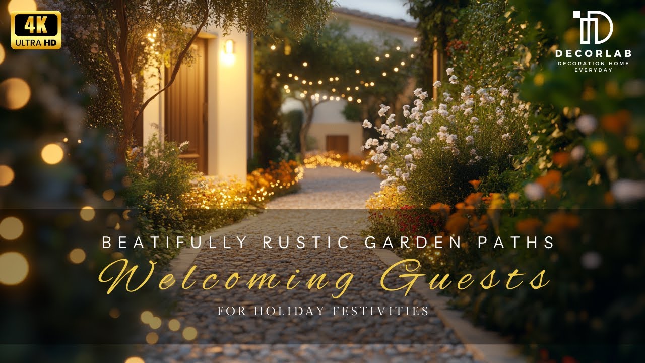 Beautiful Rustic Garden Paths: Welcoming Guests for Holiday Festivities