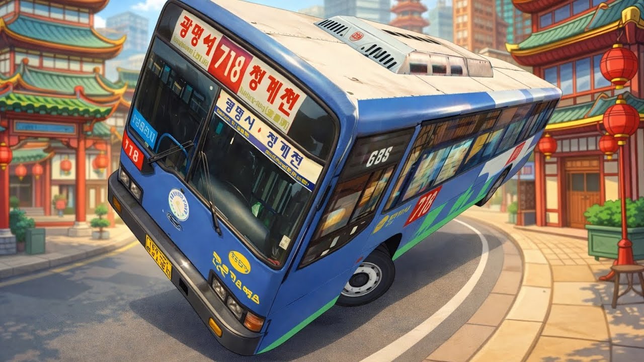 Explorez des rues chinoises en bus sur le jeux cours de conduite 3d