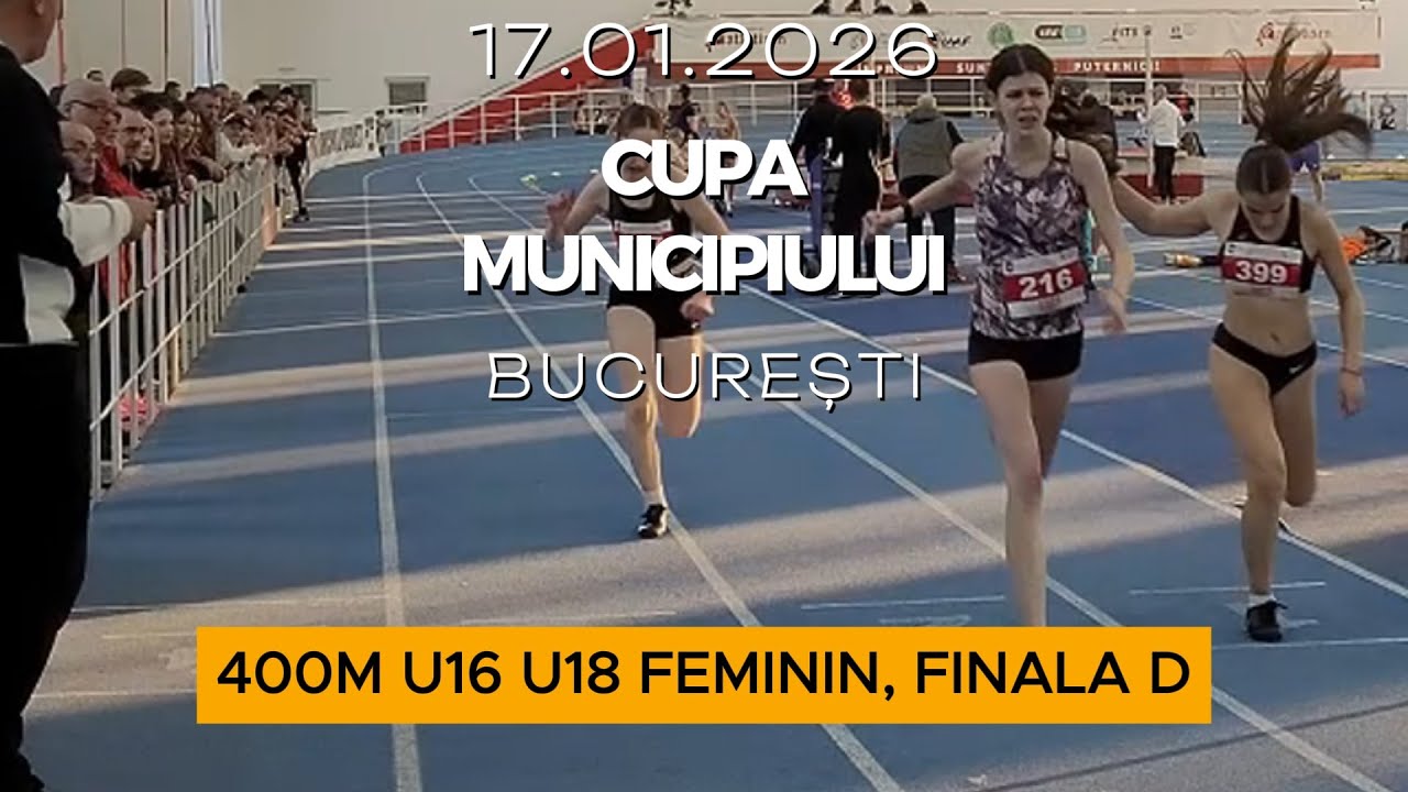 400m U16 U18 Feminin, Finala D | Cupa Municipiului București 2026