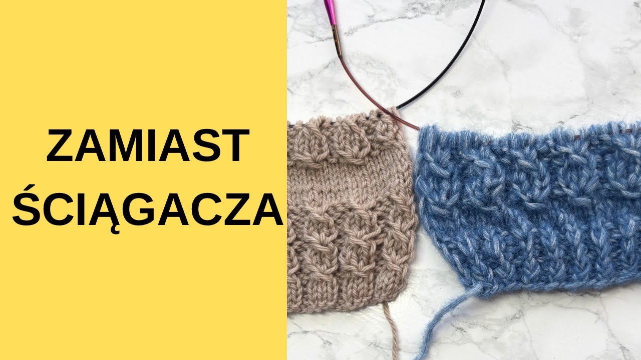 WZÓR NA DRUTACH ZAMIAST ŚCIĄGACZA 🧶DLA POCZĄTKUJĄCYCH 