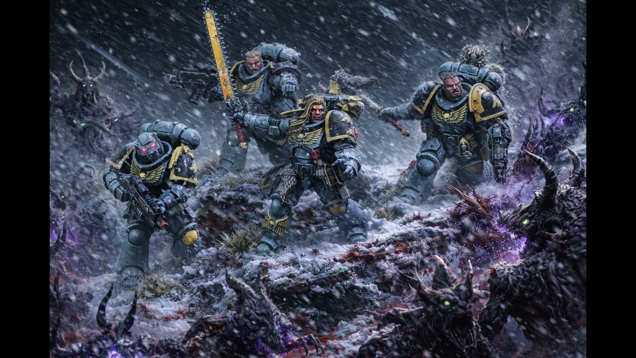Music for Painting Space Wolves Squad │ Frozen Warp Battle Grimdark Ambience