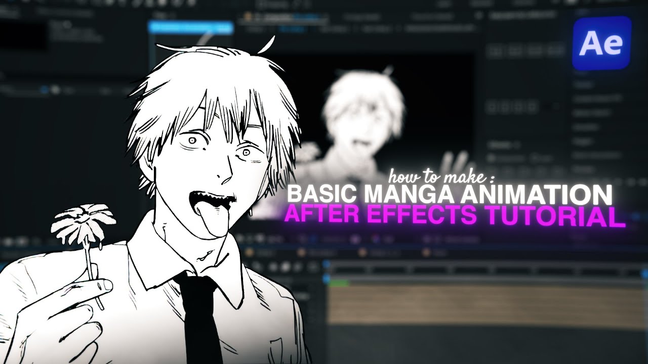 HOW TO MAKE: Basic Manga Animation || After Effects Tutorial