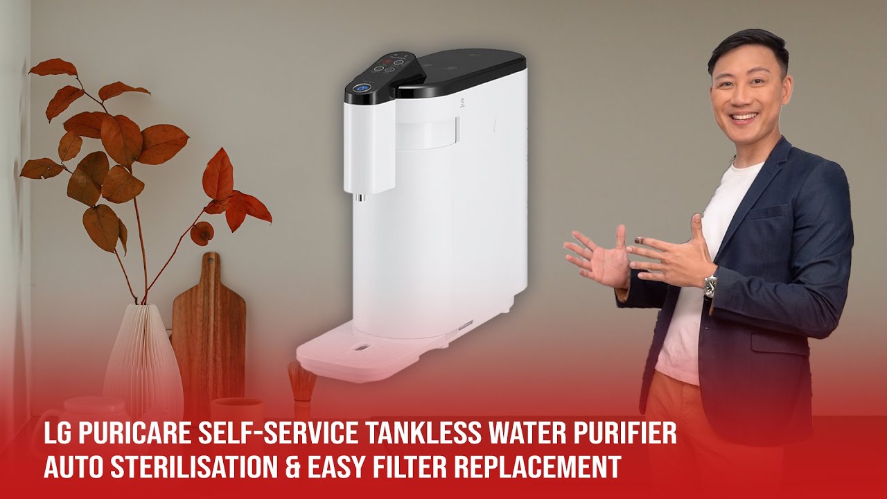 LG PuriCare Self-Service Tankless Water Purifier :  Auto Sterilisation & Easy Filter Replacement