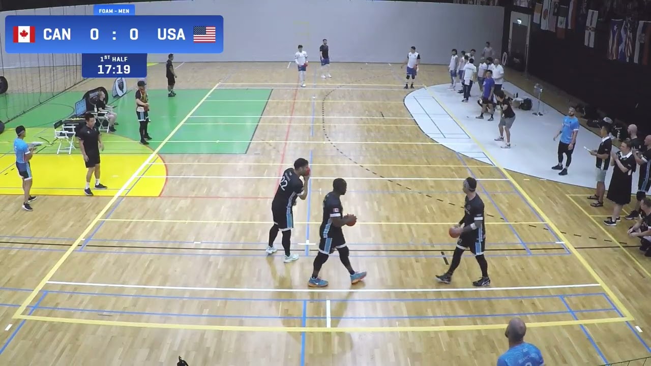 Canada vs United States / Semi Final - Foam Men / Dodgeball World Championships 2024