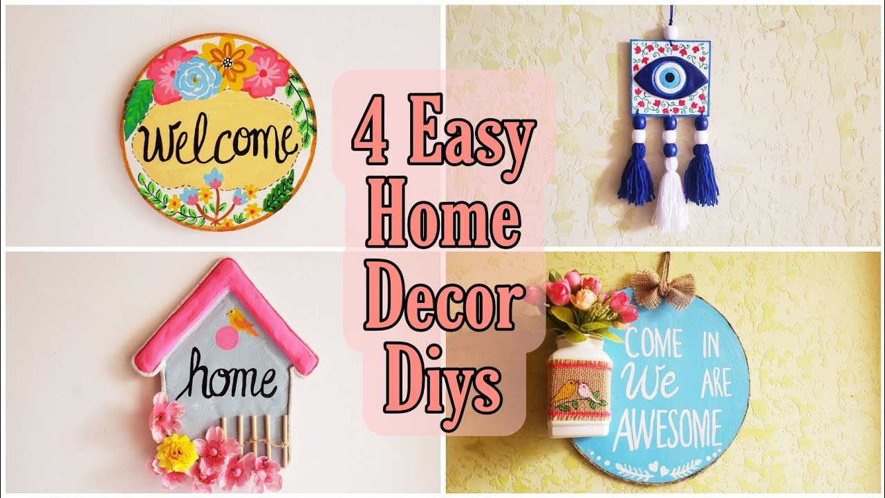 #Roomdecoratingideas #withme #homedecor | 4 Easy Best Out Of Waste DIYs to Decorate  HomeEntrance