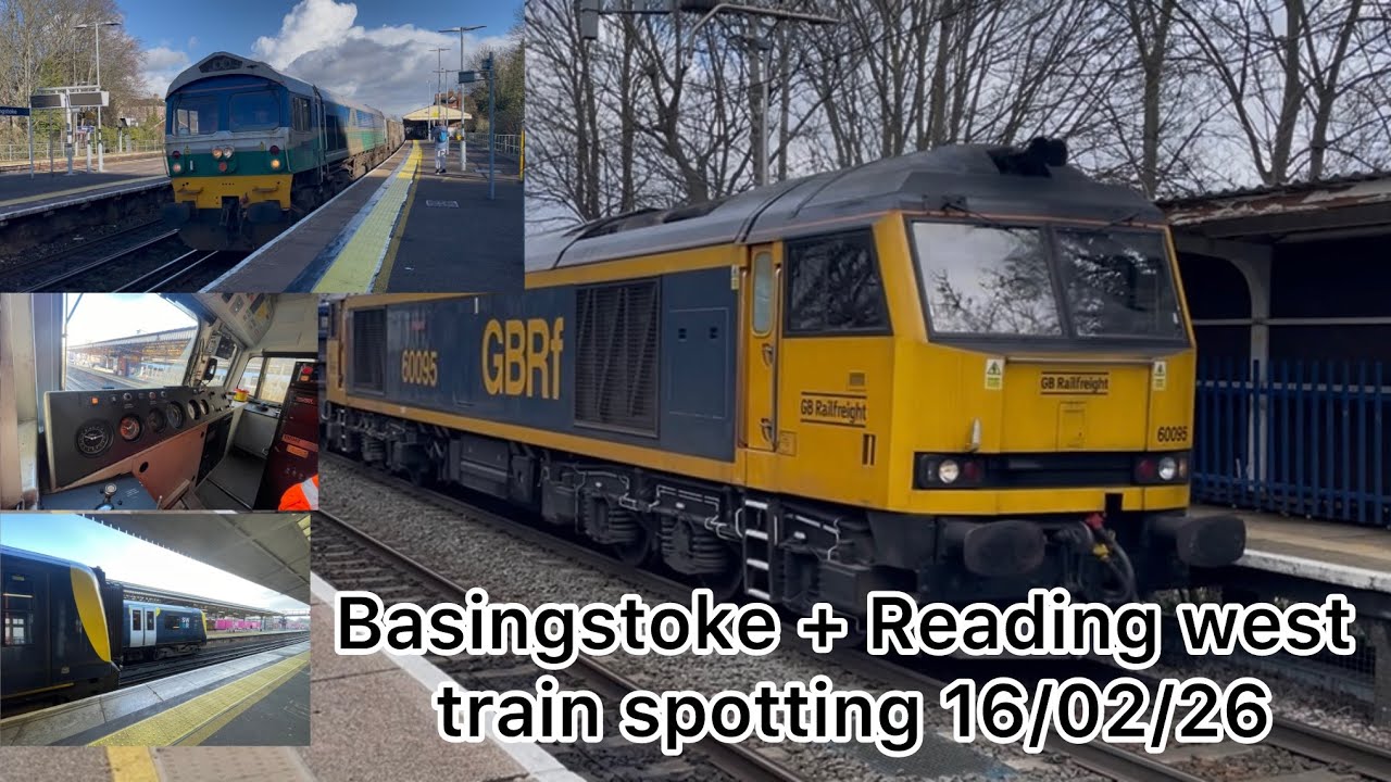 Basingstoke + Reading west train spotting 16/02/26 | #fyp #viral #trainspotting #railwaycontent 