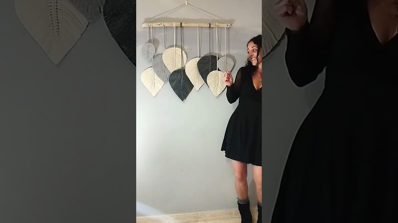 como hacer hojas de macram&eacute;