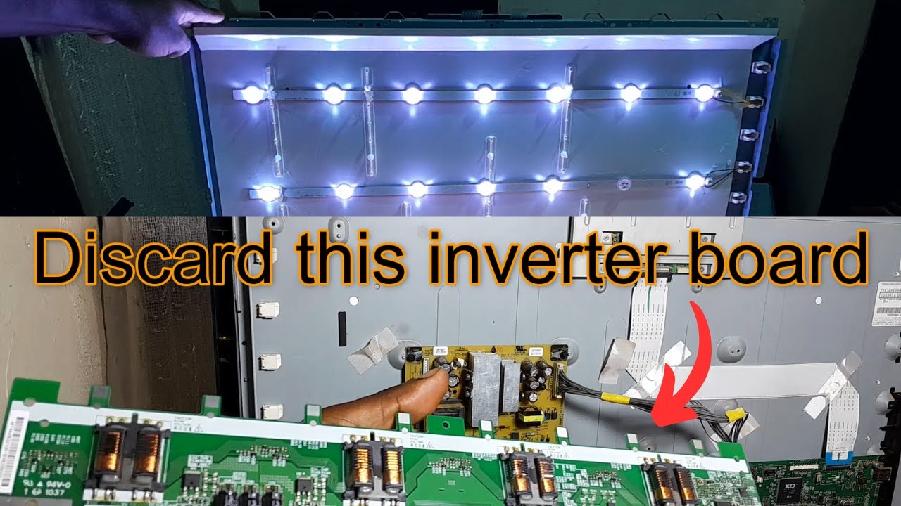 Flat TV : How to convert LCD TV into Led TV  || easy repair Technic