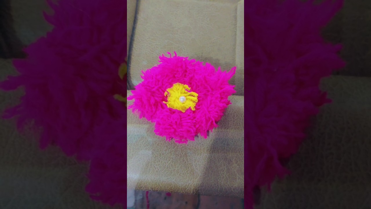 DIY !! wool flower !! beautiful flowers !!