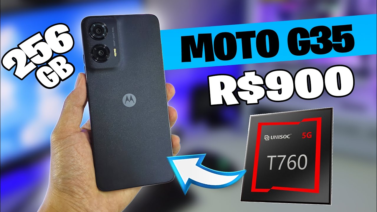 COMPREI O MOTO G35 O BARATINHO DA MOTOROLA! UNBOXING E TESTES!