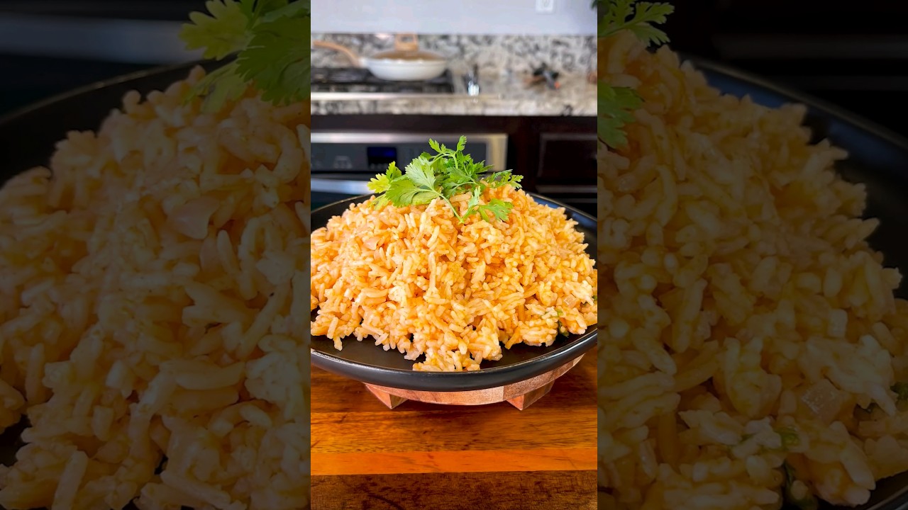 How to make Spanish Mexican Red Rice Arroz Rojo Receta 