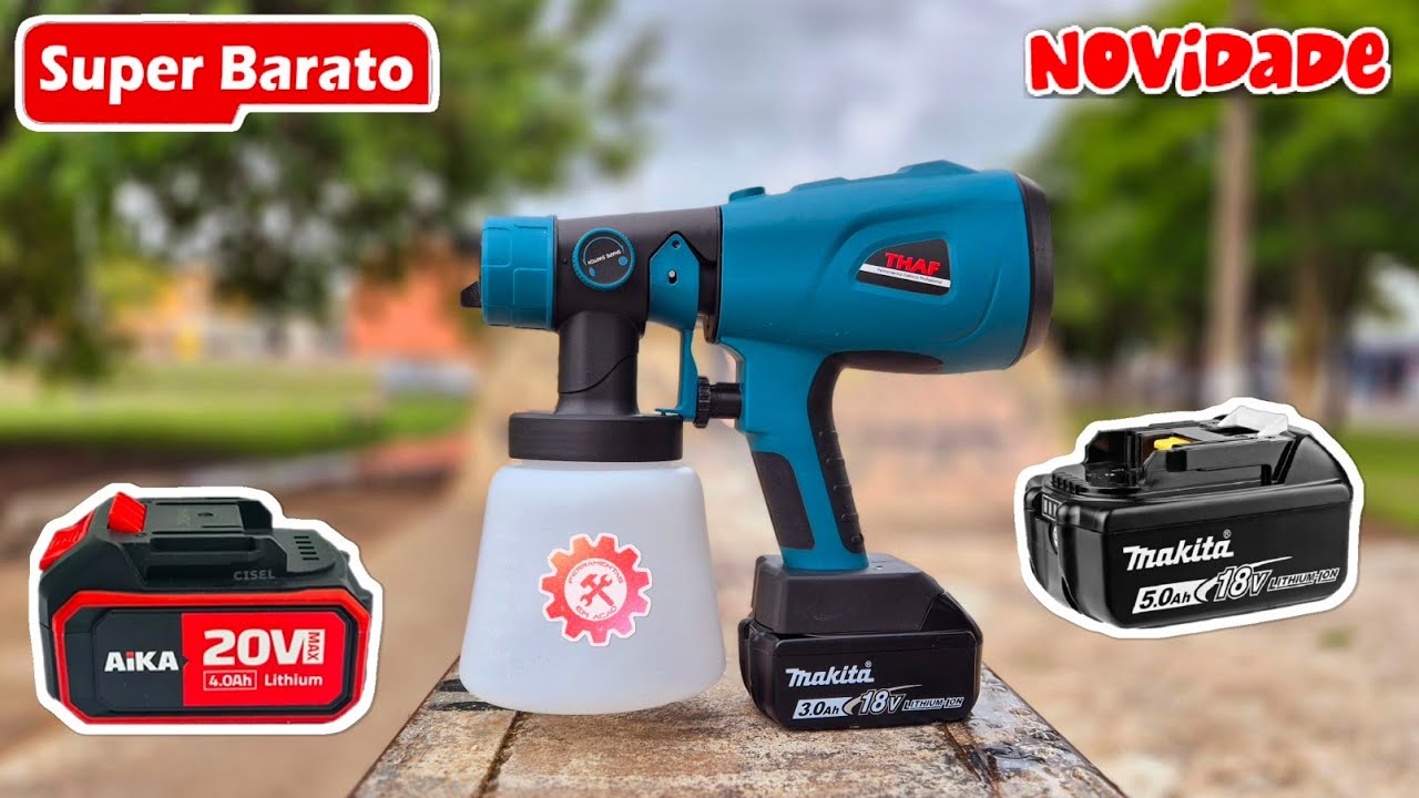 EU GOSTEI - Pistola De Pintura a Bateria 21V THAF AIKA