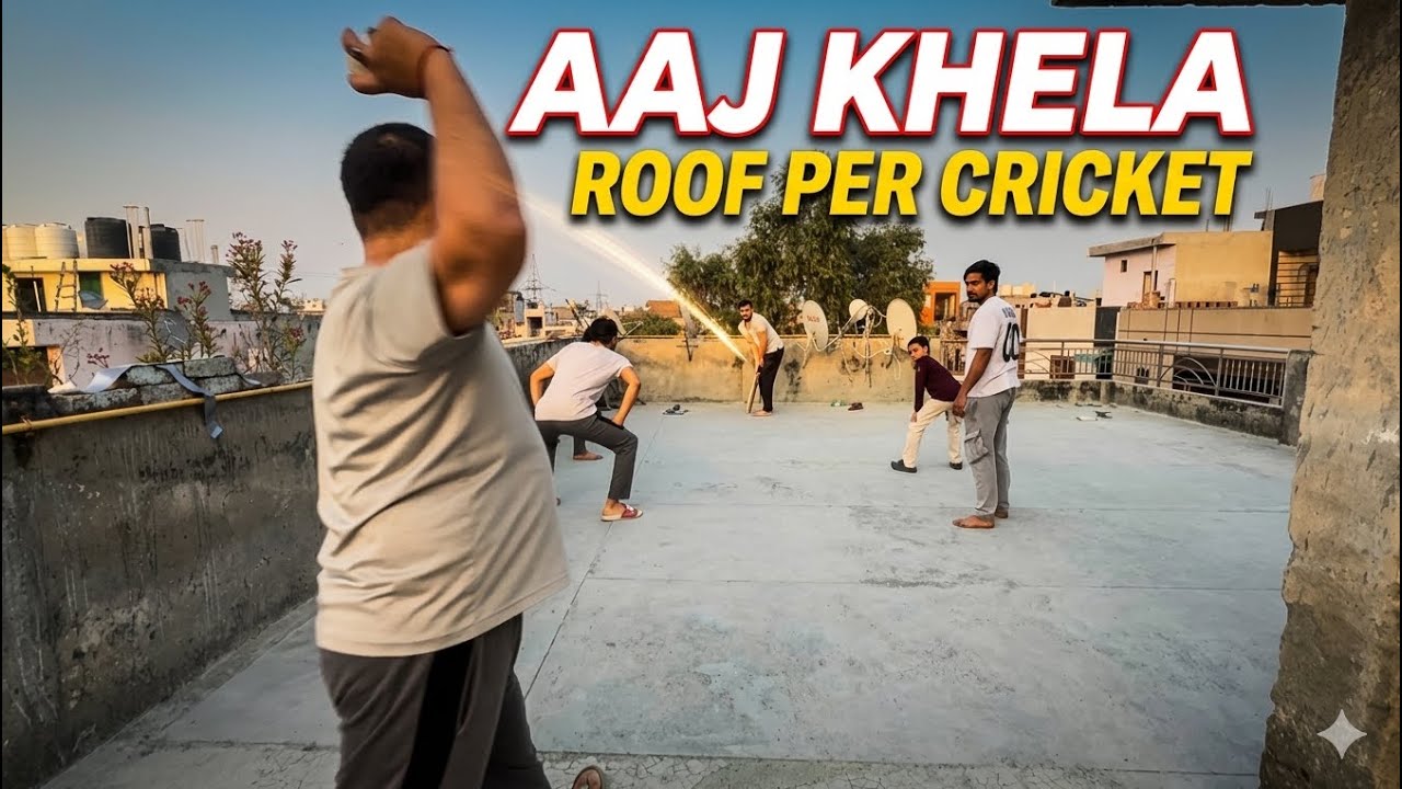 Childhood Memories! Playing Cricket on the Roof after ages 🏠🔥
