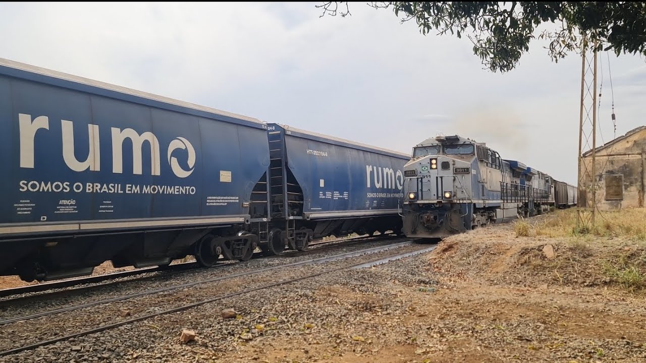 (EP:07) Trem da humo passando bonito Estação do ouro Araraquara sp 