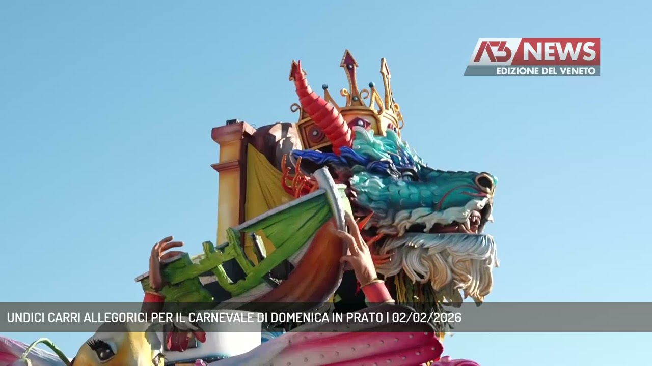 UNDICI CARRI ALLEGORICI PER IL CARNEVALE DI DOMENICA IN PRATO | 02/02/2026
