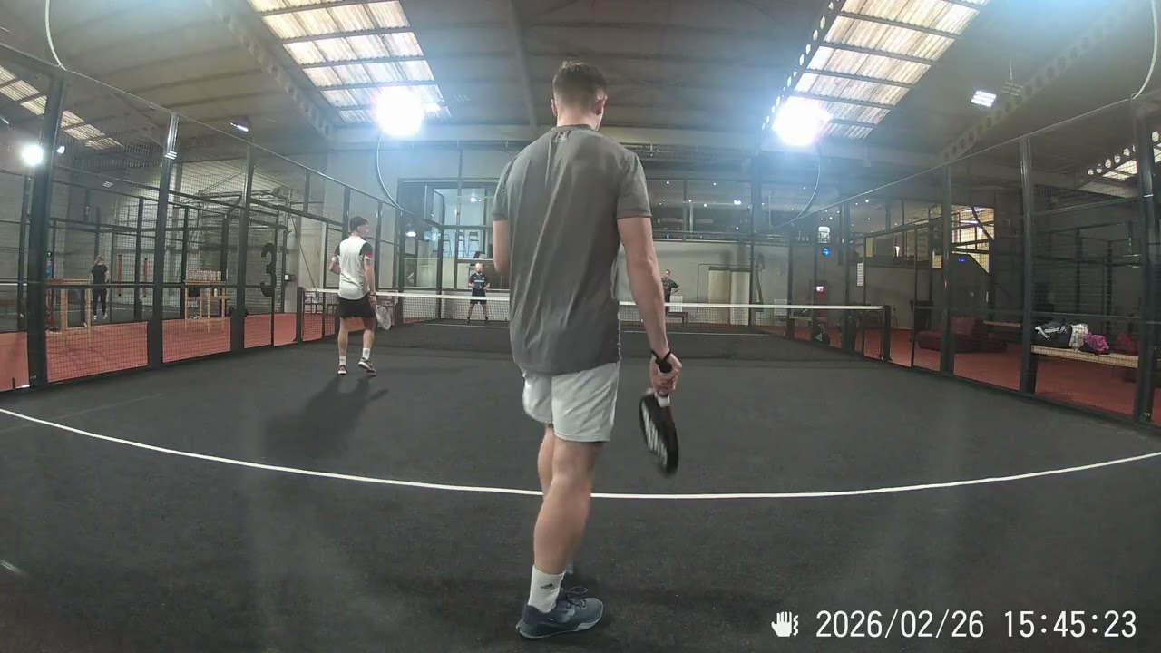 Padel, Match entraînement Cédric&JM - Jonathan&Clément 2/6 - 4/6, Bayard 26 février 2026, 1 de 8