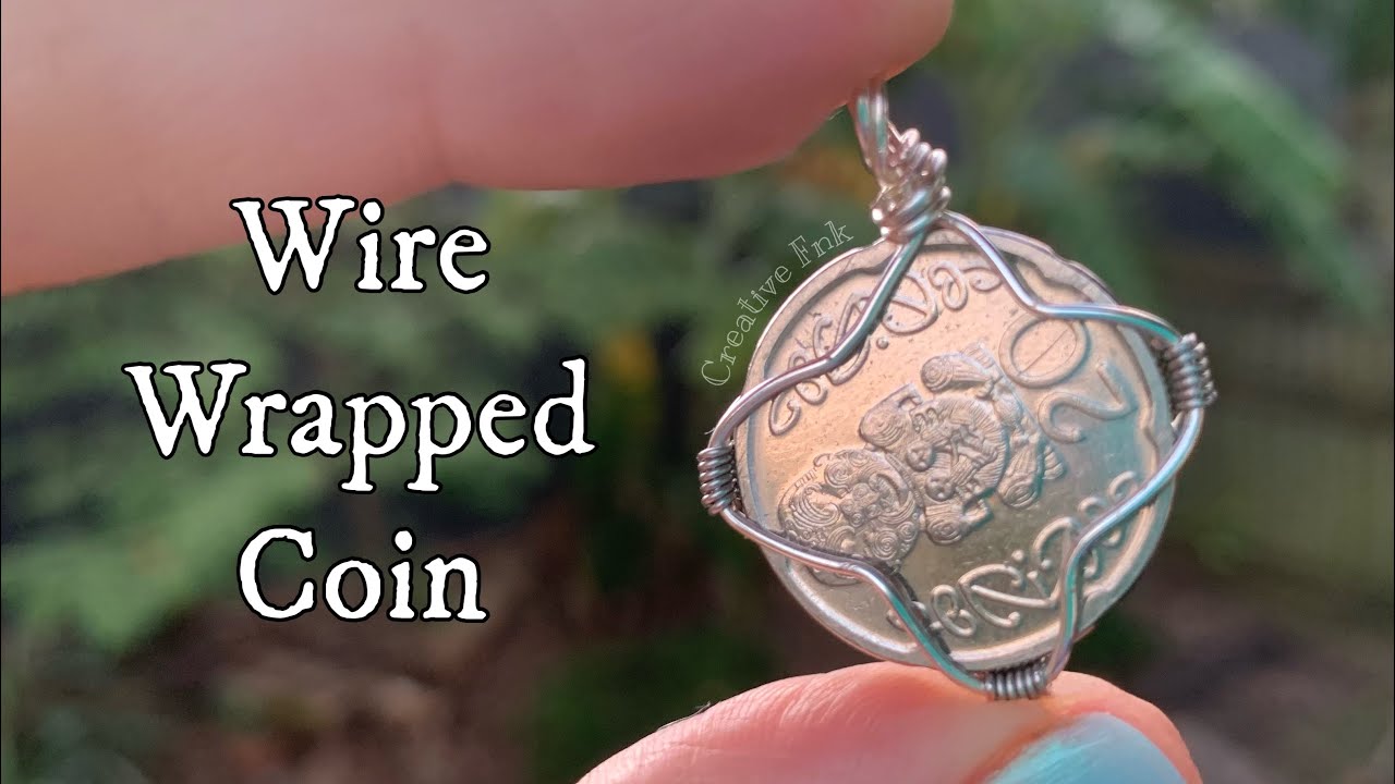 How to wire wrap a coin! Make a special coin necklace or pendant 🪙