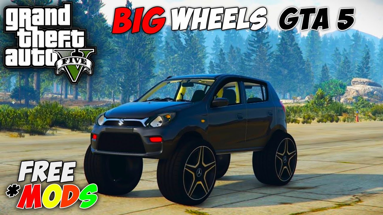 HOW TO GET BIG WHEELS IN GTA5 (MOD)