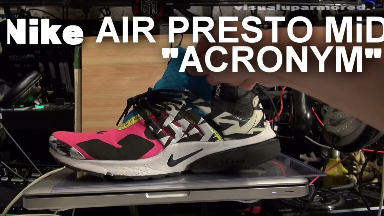 [ #nike &times; #acronym / #airpresto Mid ] ナイキ &times; アクロニウム エアプレストミッド visualuparmored.