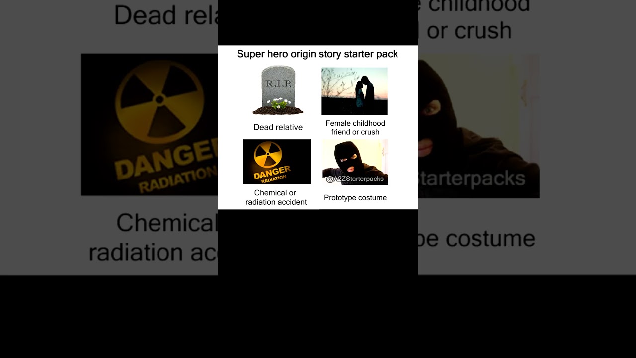 Super hero origin story starter pack