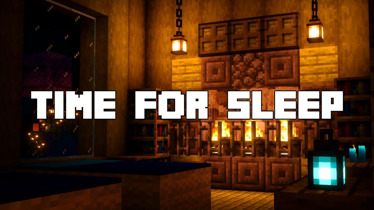 It’s past your bedtime… (minecraft music w/rain & fire ambience)