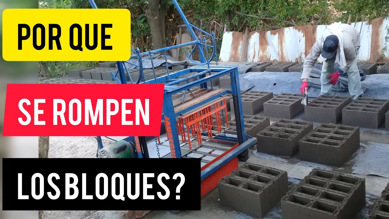POR QUÉ SE ROMPEN LOS BLOQUES DE CEMENTO? 🤔  QUÉ ESTOY HACIENDO MAL?