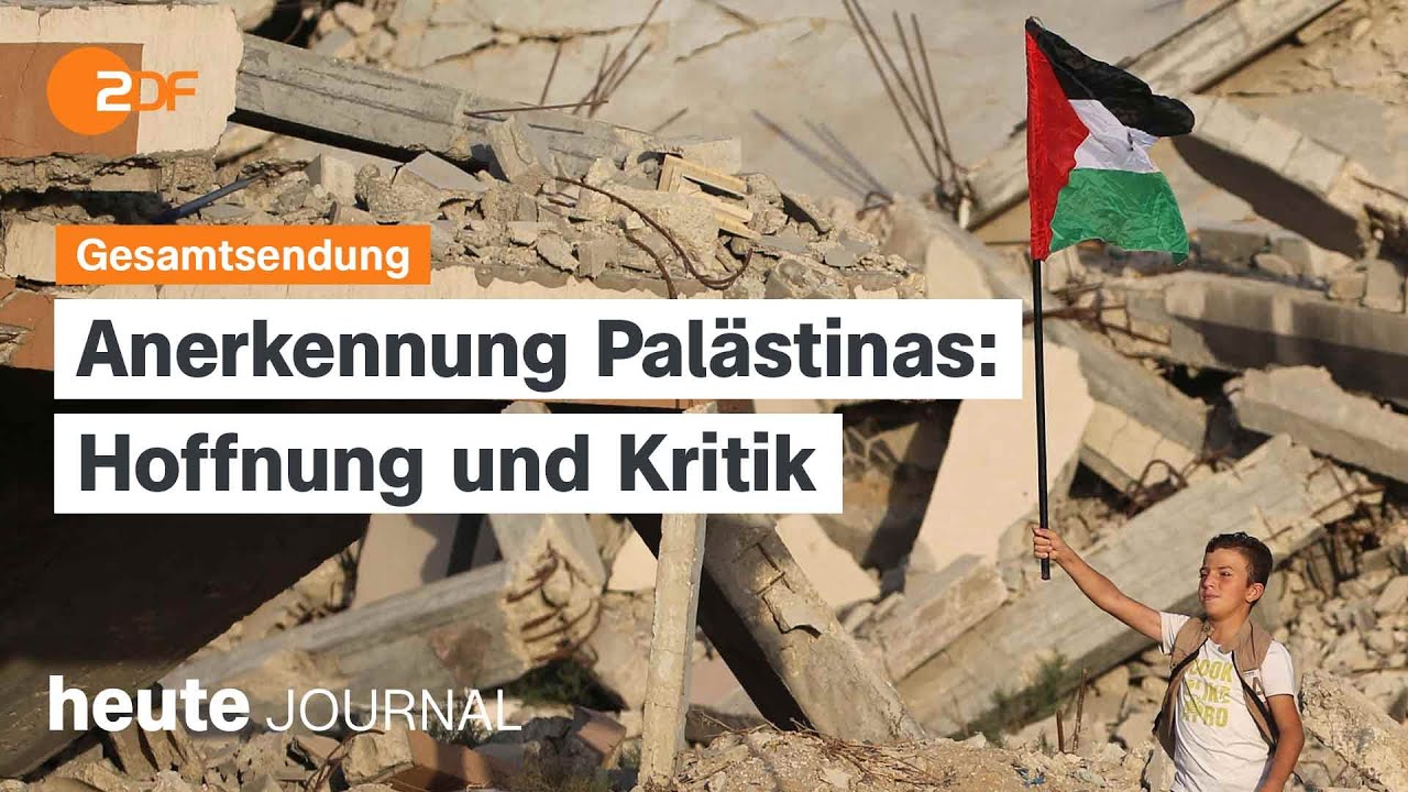 heute journal vom 22.09.2025 Neue Chefin bei DB, Anerkennung Palästinas, Trauerfeier Charlie Kirk