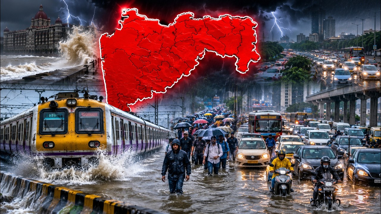 Mumbai Rains Ground Report | Red Alert Across Maharashtra | Flooding, Waterlogging & Traffic